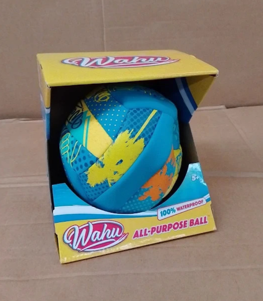 WAHU All Purpose Ball 6.5 Inch Waterproof Outdoor Garden Beach Toy Blue New