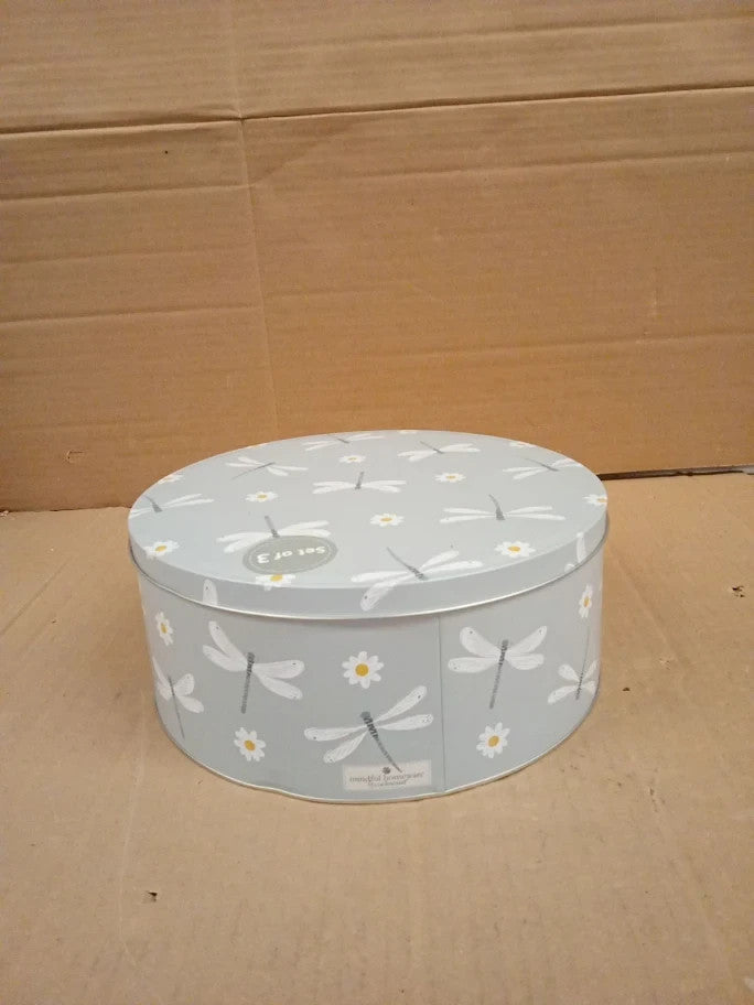 Cooksmart England Set Of 3 Cake Storage Tins British Designed Nesting Cake
