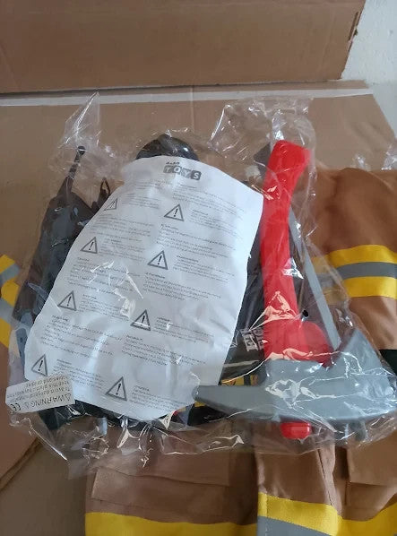 Deao Fireman Costume Outfit  Boys Girls Firefighter Dress Up Toy Set 3+ New