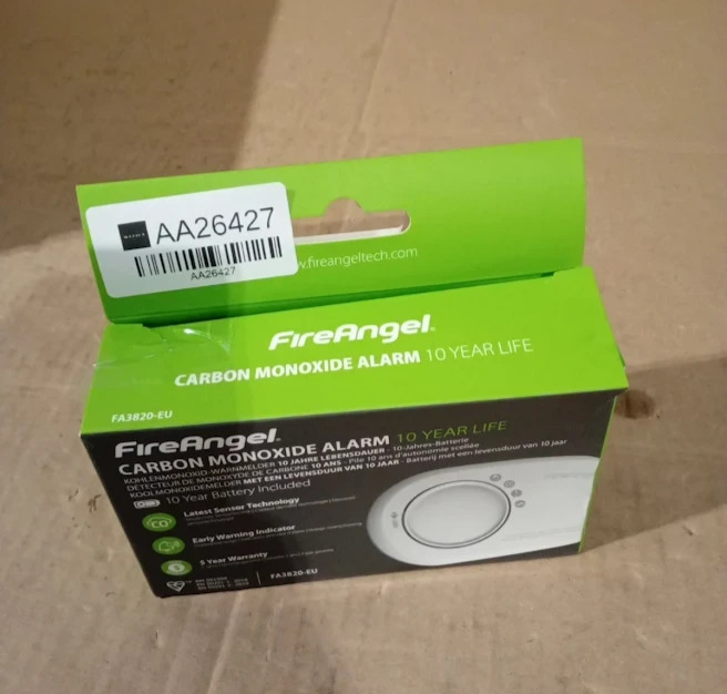 FireAngel FA3820 Carbon Monoxide Detector Portable Modern Durable Design White