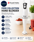 Russell Hobbs Food Collection Electric Hand Blender 2 Speeds Pulse Technology