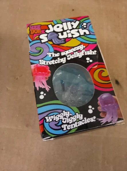 Premium Jelly Squishy Toy Ultra Soft Glitter Jelly Sensory Fidget 8x4x4cm  New