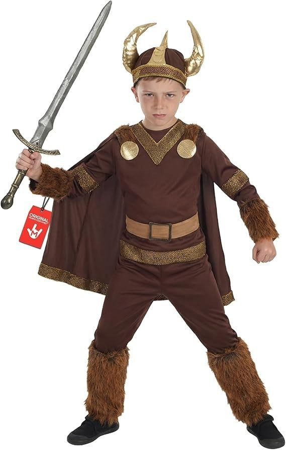 Fun Shack Boys Deluxe Viking Costume Kids World Book Day Medium 7+ New