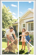 DIKER Fly Screens Doors Nets 120x240cm Insect Mesh Keeping Out Flies White New