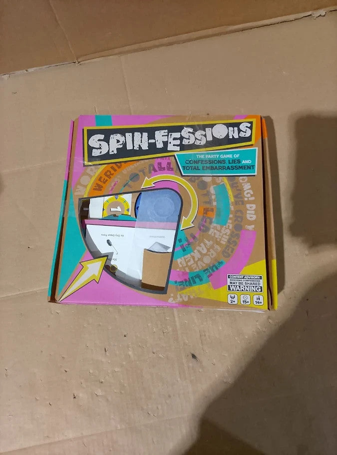 Tomy Spin Fessions Party Game Hilarious Storytelling Challenge Teens Adults New