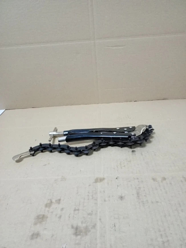 Heavy Duty Locking Chain Wrench Oil Filter Pipe Grip Vice Grip Removal Tool