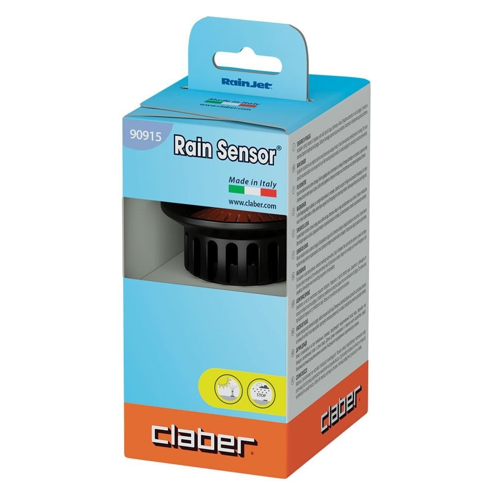 Claber 90915 Rain Sensor Black Orange Grey Automatic Rain Detection New