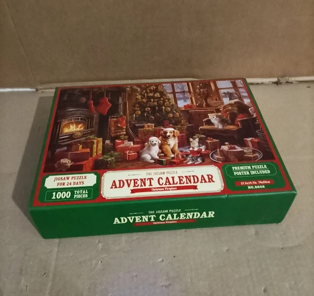 1000 Pieces Christmas Advent Calendar Puzzle Festive Holiday Jigsaw Design New