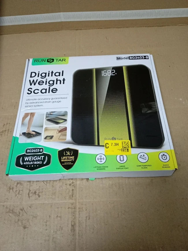RunStar Scale Body Weight Digital Bathroom High Precision Clear LED Backlight