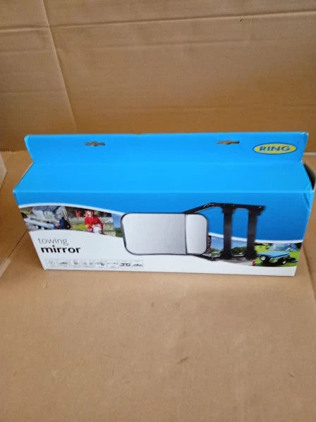 Ring Universal Towing Mirror Large Adjustable Arms 4x4s 148.8x70.9x29.9cm New