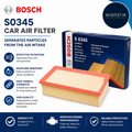 Bosch S0345 Car Air Filter Separates Particles Air Intake Moisture Resistant