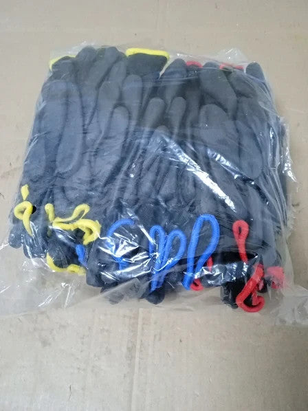 Rainberg Pack Of 12 Or 24 Safety Work Gloves Secure Grip Palm Fingers New