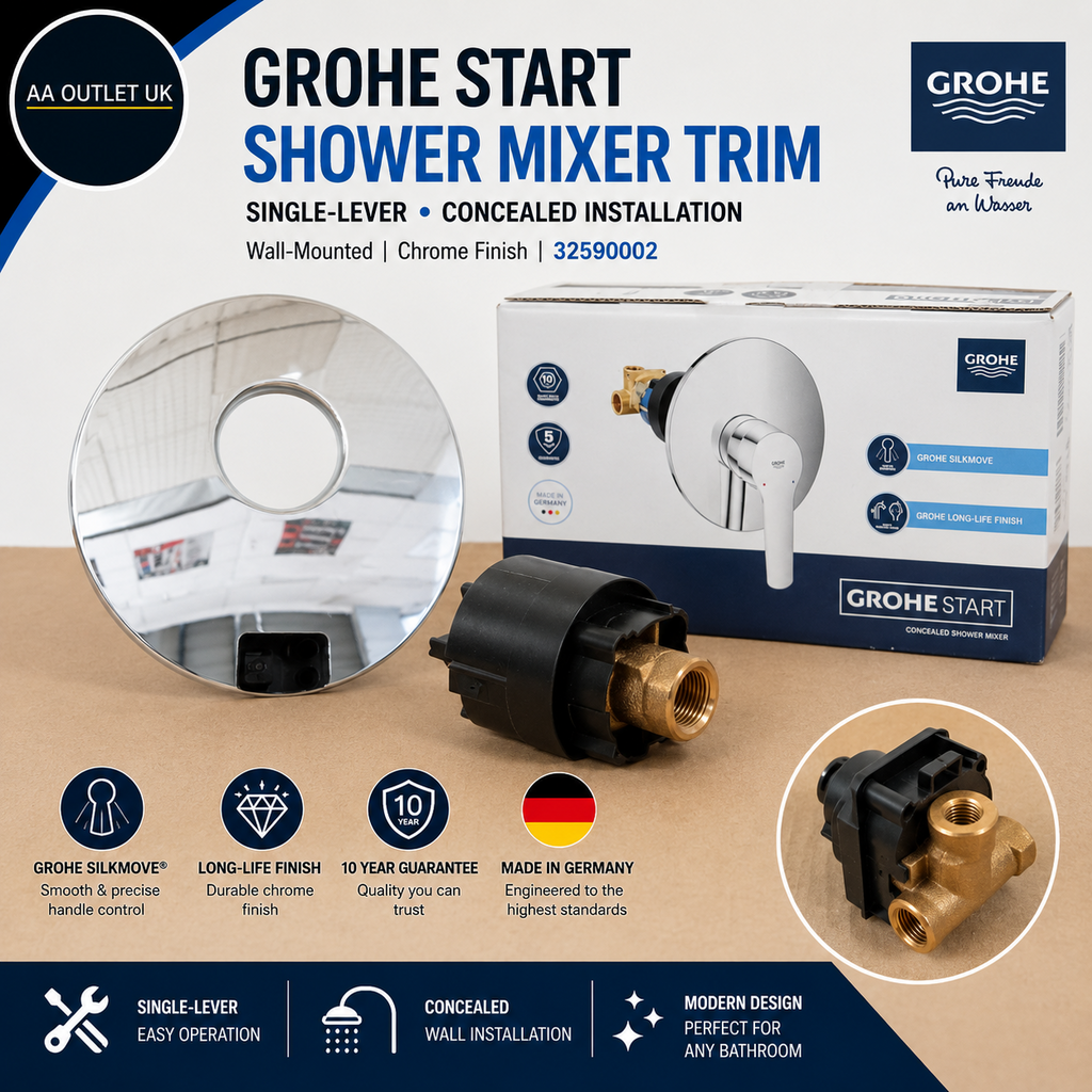 GROHE Start Single Lever Shower Mixer Trim Concealed Installation Wall Mounted