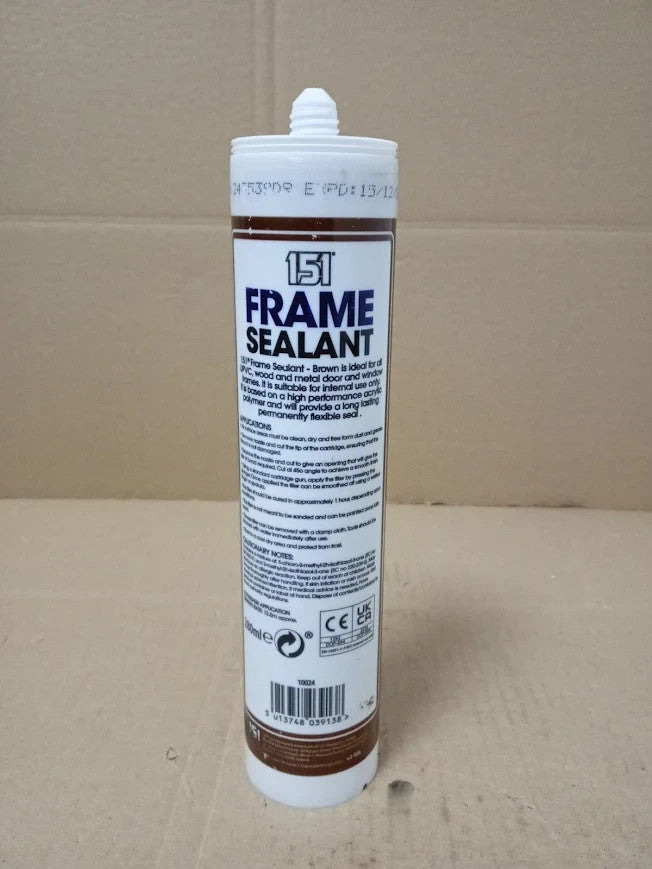 151 Frame Sealant All UPVC Wood Metal Door Window Permanent Fast Drying Brown