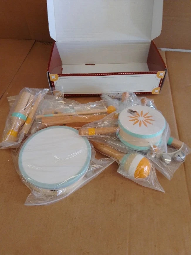 Baby Musical Instruments Montessori Toys Toddlers Wooden Percussion 3+