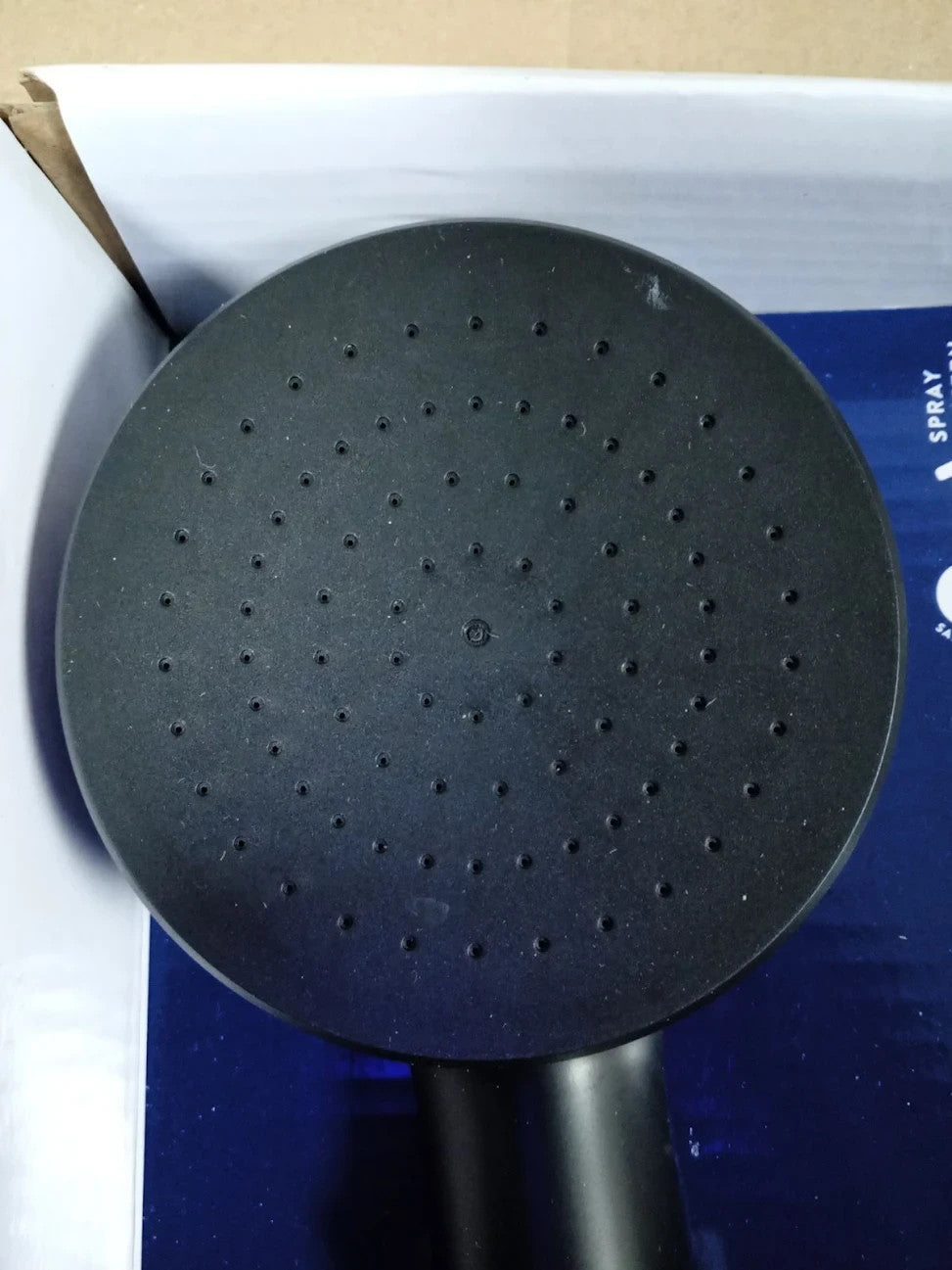 Croydex Presion Matt Black Shower Boost Heads Low Pressure 50% Water Saving New