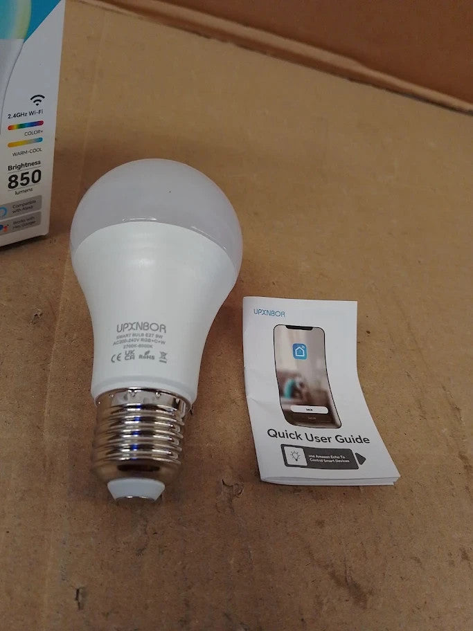 E27 Smart Bulb Alexa Light Screw A19 WiFi Smart Light 9w 16m Colours New