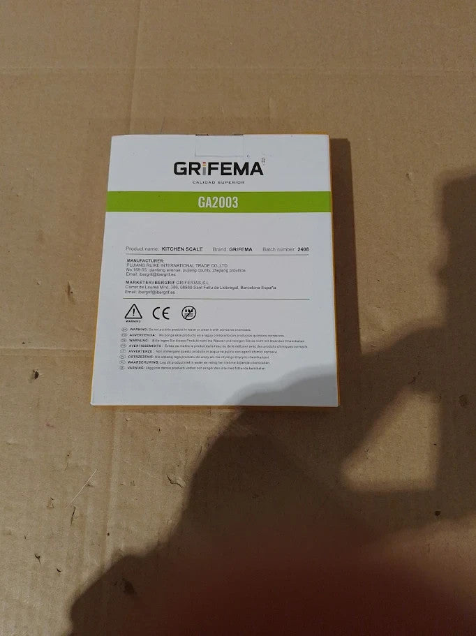 Grifema GA2003 Digital Kitchen Scales Trays 500g 0.05g Food Weighing New