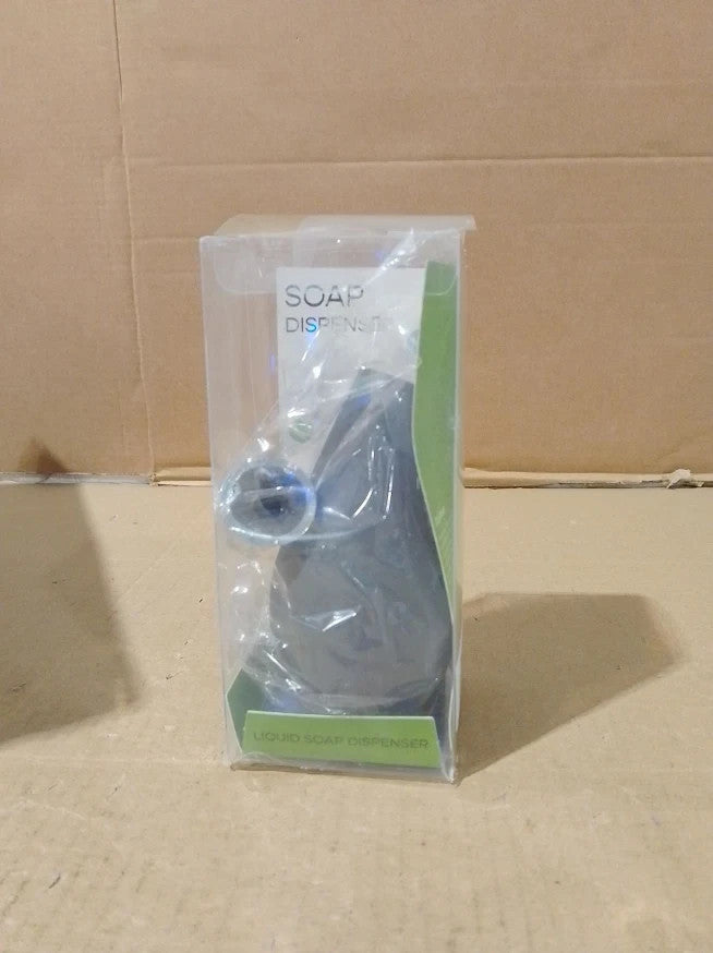 Kitchen Bathroom Tear Drop Soap Dispenser Bottle 7oz Squeezable Countertop Grey