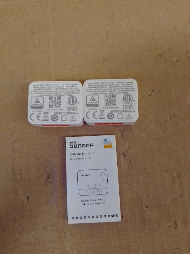 Sonoff ZBMINIL2 Extreme Zigbee Smart Light Switch Alexa Google Home 2pc New