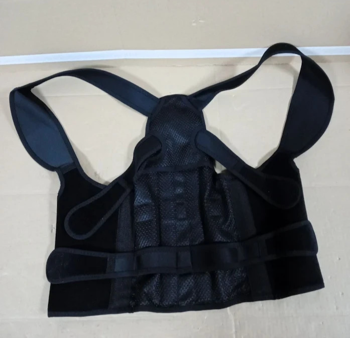8 Magnet Posture Corrector Back Support Brace Adjustable Men Women Size M New
