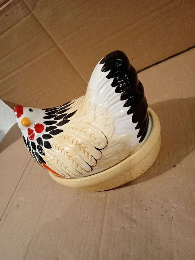 Mason Cash Mother Hen Egg Nest Rustic Farm Inspired Kitchen Tidy Egg Storage
