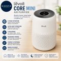 LEVOIT Air Purifier Bedroom Home Quiet HEPA Filter Cleaner Dust 3 Speed White
