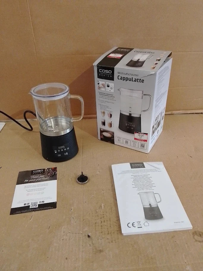 Caso Design CappuLatte Electric Milk Frother 5 Functions Hot Chocolate Maker New