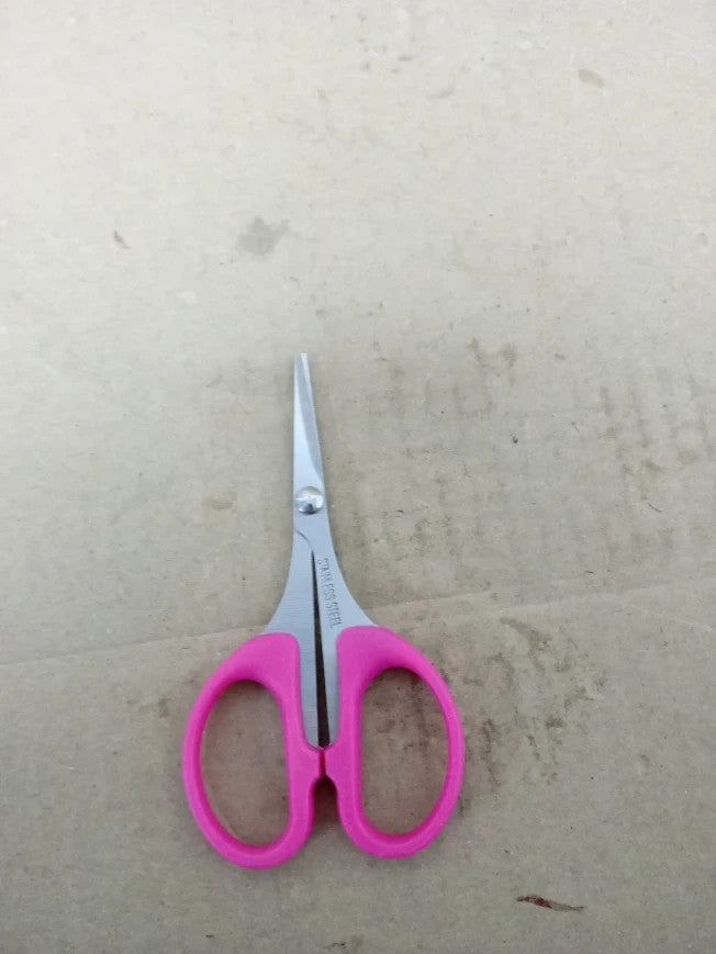 Westcott 4in Detail Cut Scissor Plastic Stainless Pink New