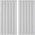 Deconovo Super Soft Eyelet Room Darkening Curtains 90x90in Silver Grey New