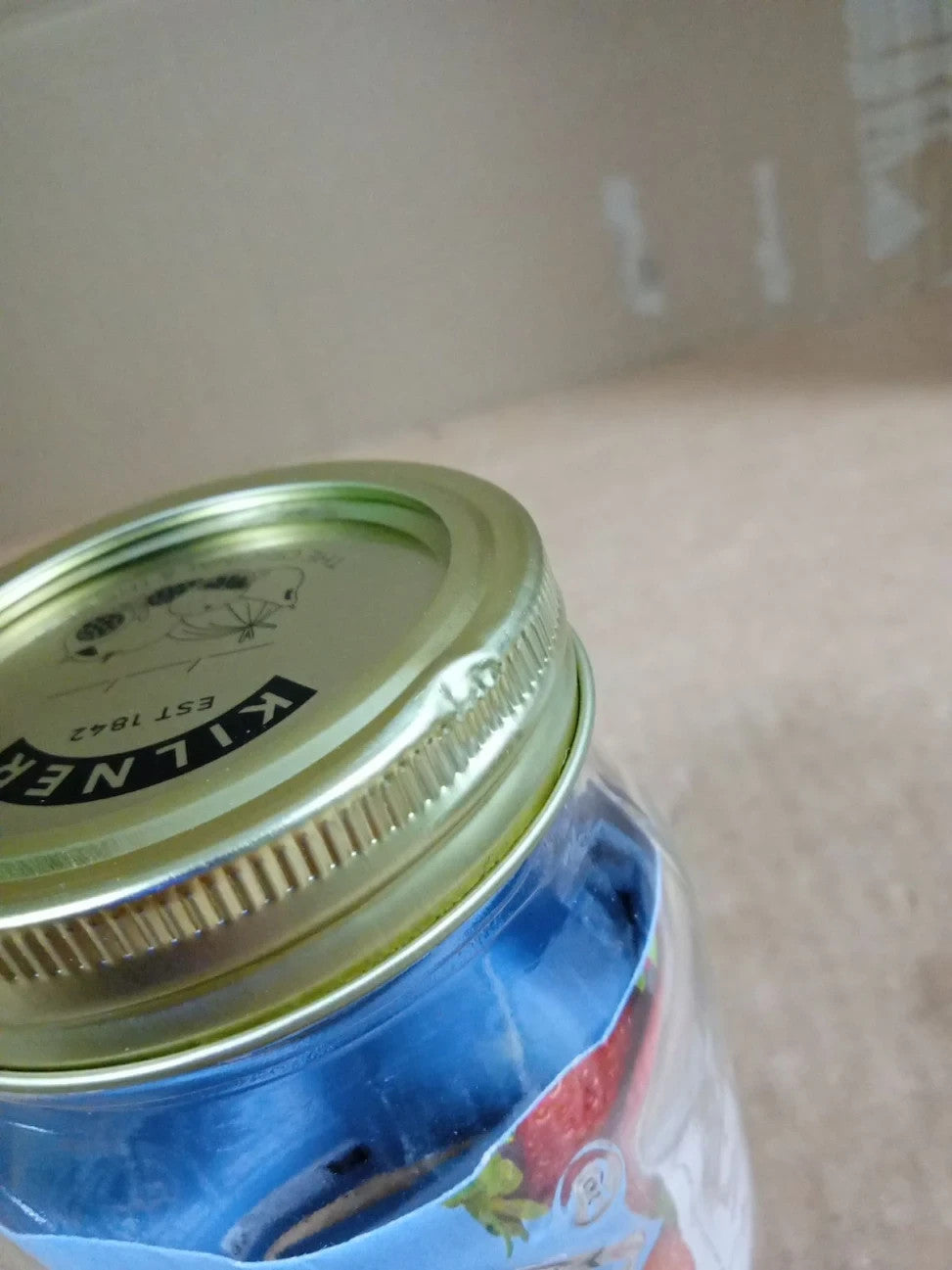 Kilner 0.5L  Lid Preservation Jar Round Glass Screw Top Storage Jam Chutney