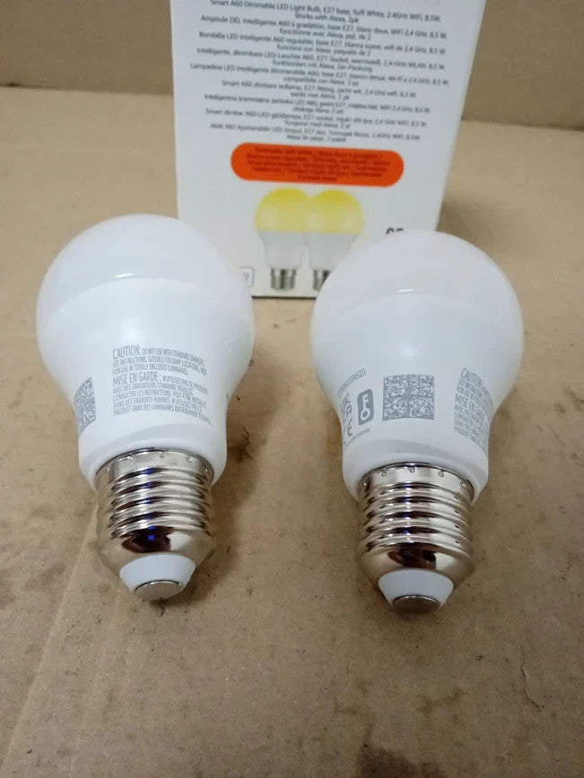Amazon Basics Smart Dimmable LED Light Bulb E27 Base Soft White New
