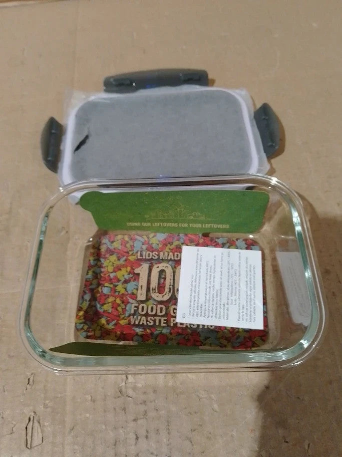 Lock&Lock Oven Glass Airtight Rectangle Container 630ML LLG 428 New