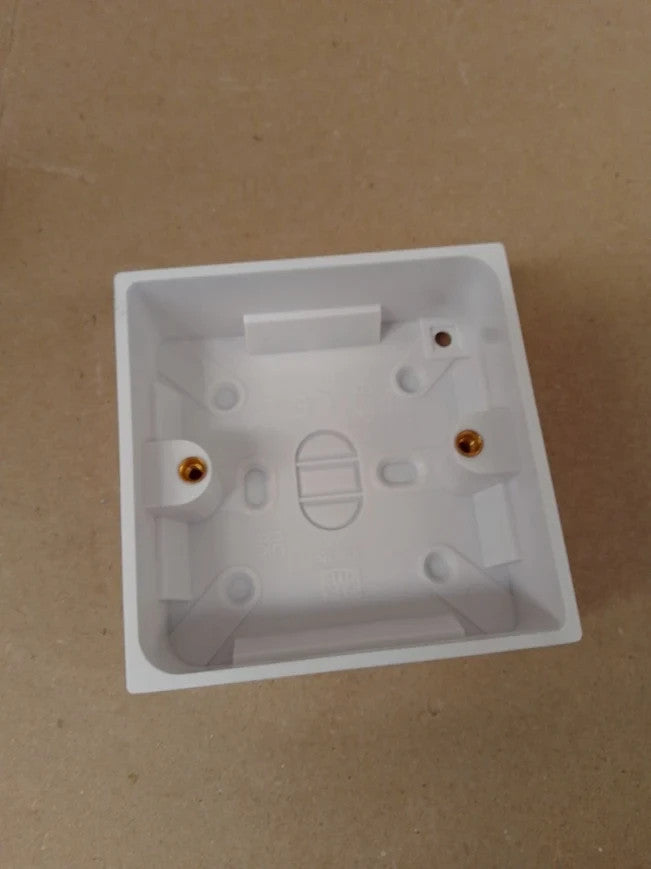 Pro Elec 1 Gang White Surface Mount Pattress Box 32mm Depth BS5733 PELB1495 New