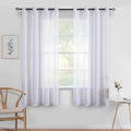 Miulee 2 Panels Sheer Window Curtains Elegant Window Voile Panels 54x57in New