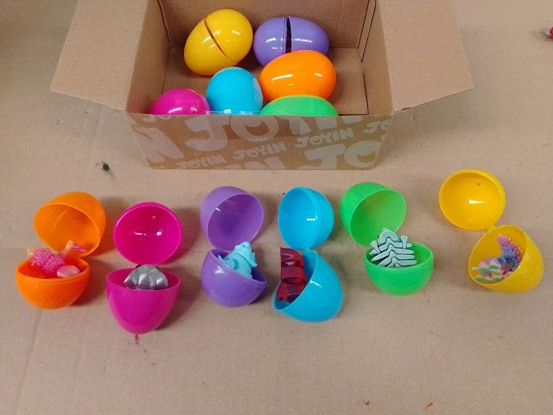 Joyin 12pcs Prefilled Easter Eggs 3D Wild Animals Articulated Toys 3+ New