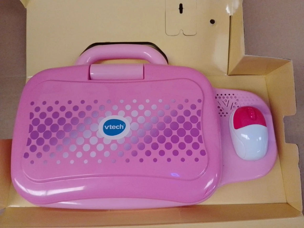 VTech Toddler Tech Laptop Pink Interactive Educational Computer Toy 20 Games 2+