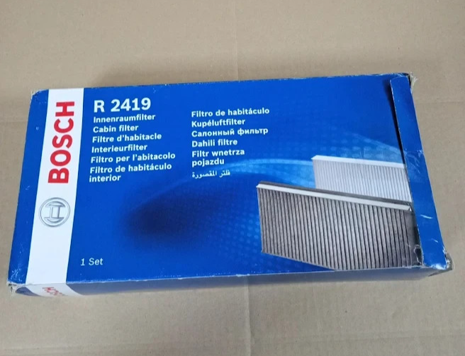 Bosch R2419 Activated Carbon Cabin Filter Pollen Dust Car Interior Air Design