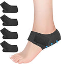 Easicuti Plantar Fasciitis Gel Heels Cup Protectors 2 Pairs Cushion Pad Black