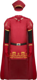Likungou Farquaad Lord Dress Cosplay Costume Red Hat Outfit Medium New