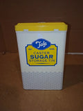 Tala Originals Storage Tin Metal Yellow Cream Nostalgic Design Holds 1L