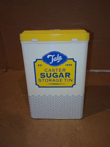 Tala Originals Storage Tin Metal Yellow Cream Nostalgic Design Holds 1L