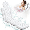 Full Body Bath Pillow Bathtub Thick Cushion Luxury Headrest White 150x41cm New
