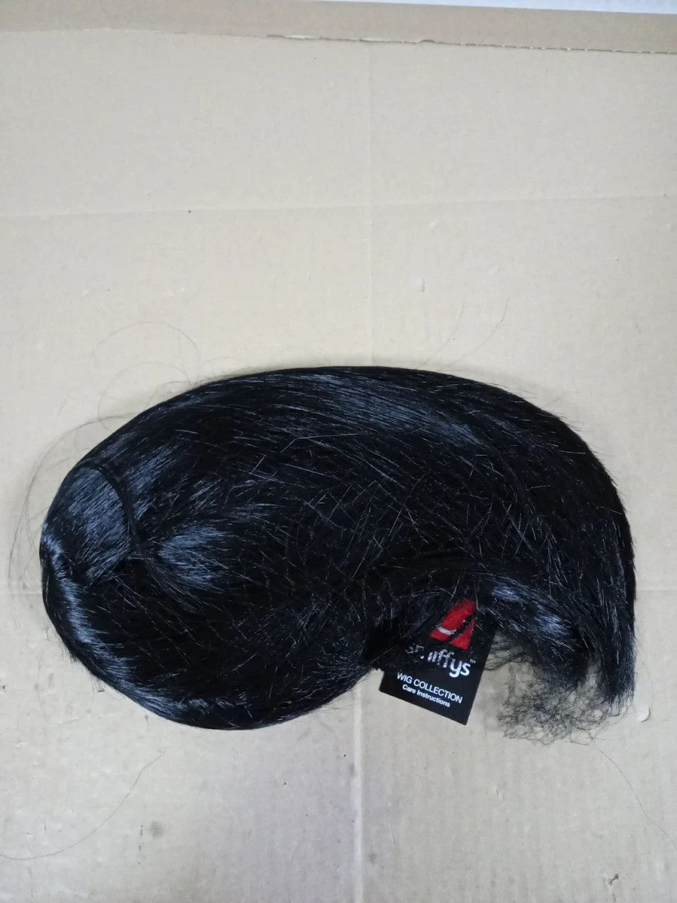 Partyrama Wig 12in Durable Frizz Resistant Hand Wash Synthetic Black New
