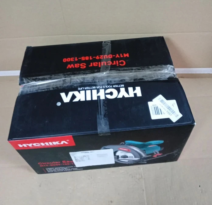HYCHIKA 1300W Circular Saw 4500RPM 185mm 65mm Cut 90° 45° Wood Plastic