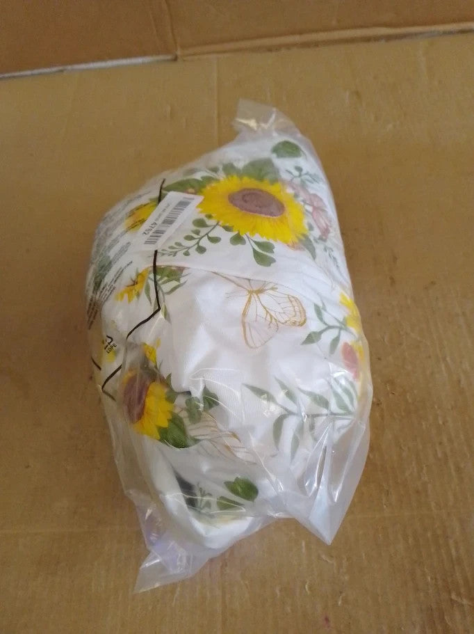 Elrene Home Fashions Sunflower Season Vintage Floral Water Round 70x70in