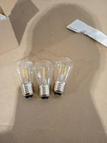 Genixgreen Outdoor String Light Screw Bulbs 1.5W E27 Equivalent Non Dimmable New