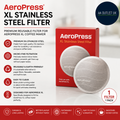 AeroPress XL Stainless Steel Reusable Filter Metal Premium 316 For Coffee Maker