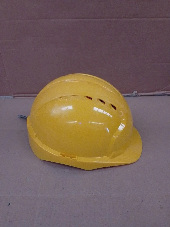 JSP EVO3 Safety Helmet Hard Hat Vented Yellow Slip Ratchet Adjustment EN397