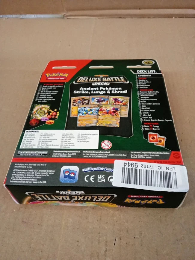 Pokemon TCG Koraidon Ex Deluxe Battle Deck Ready To Play Card Deck 6+ New
